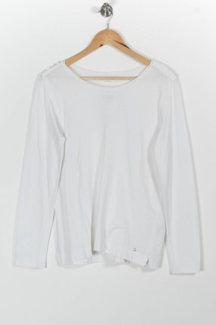 Tee-shirt Manches Longues Blanc - Taille S/36 de la marque Des petits hauts | PARAD99340 - Vendu par Paradigme - Image 2