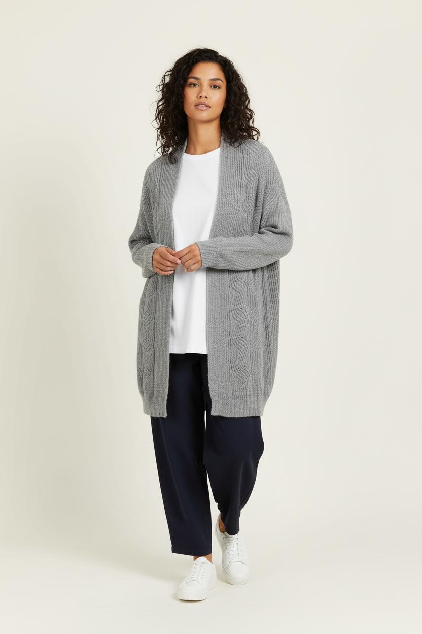 Cardigan Gris - Taille M/38 de la marque One Step | PARAD99344 - Vendu par Paradigme - Image 1