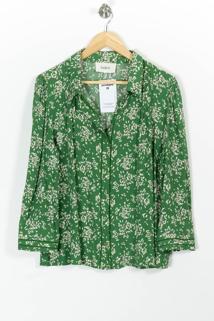 Chemise Verte et Blanche - Taille L/40 de la marque ba&sh | PARAD99346 - Vendu par Paradigme - Image 2