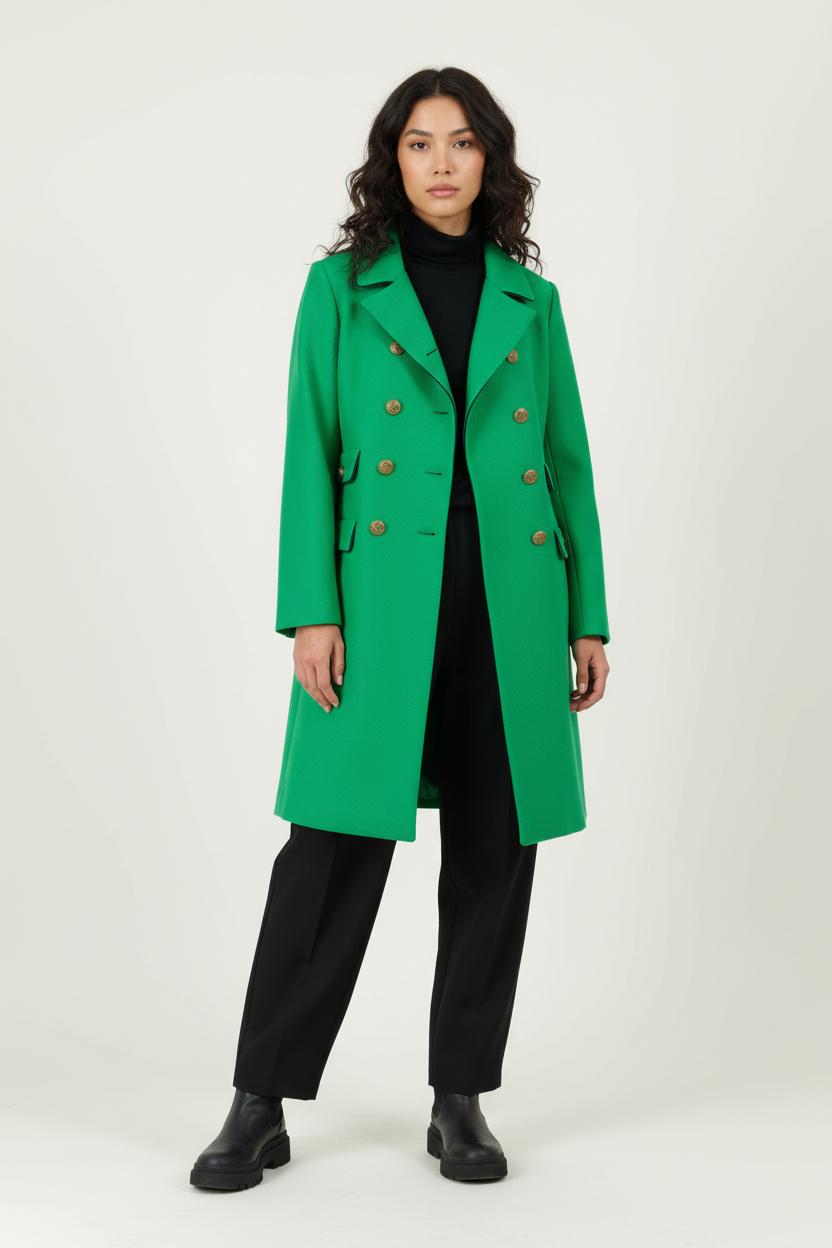 Manteau Vert - Taille M/38 de la marque Tara Jarmon | PARAD99350 - Vendu par Paradigme - Image 1