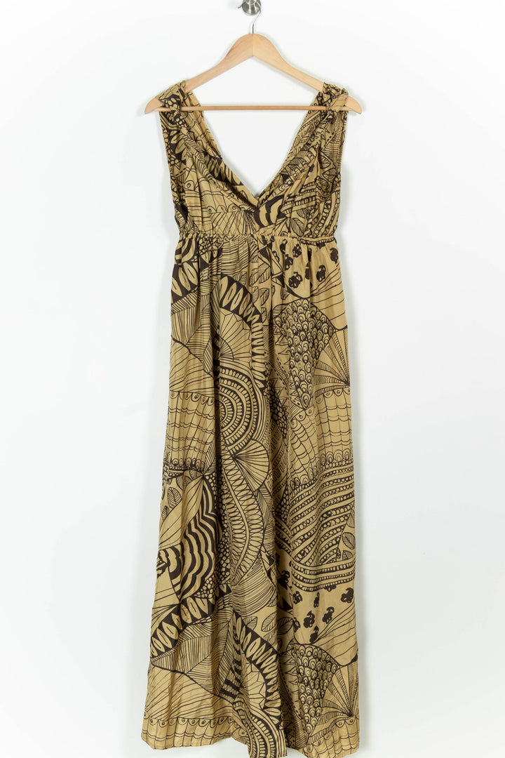 Robe Longue Beige et Noire - Taille L/40 de la marque Maje | PARAD99352 - Vendu par Paradigme - Image 4