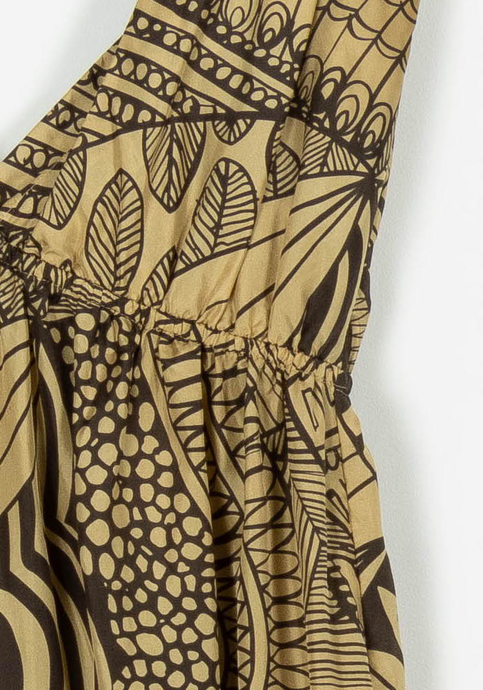 Robe Longue Beige et Noire - Taille L/40 de la marque Maje | PARAD99352 - Vendu par Paradigme - Image 3