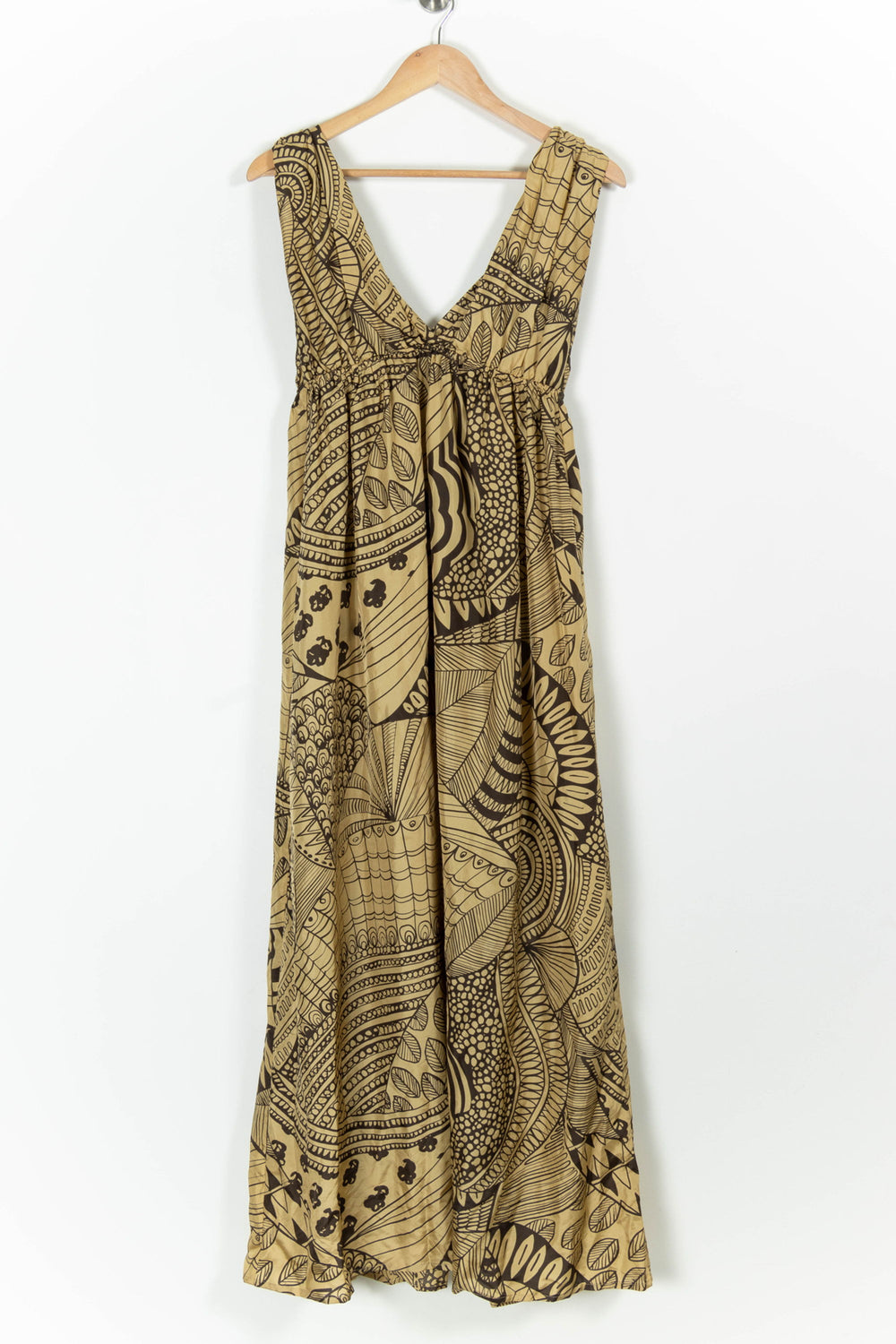 Robe Longue Beige et Noire - Taille L/40 de la marque Maje | PARAD99352 - Vendu par Paradigme - Image 2