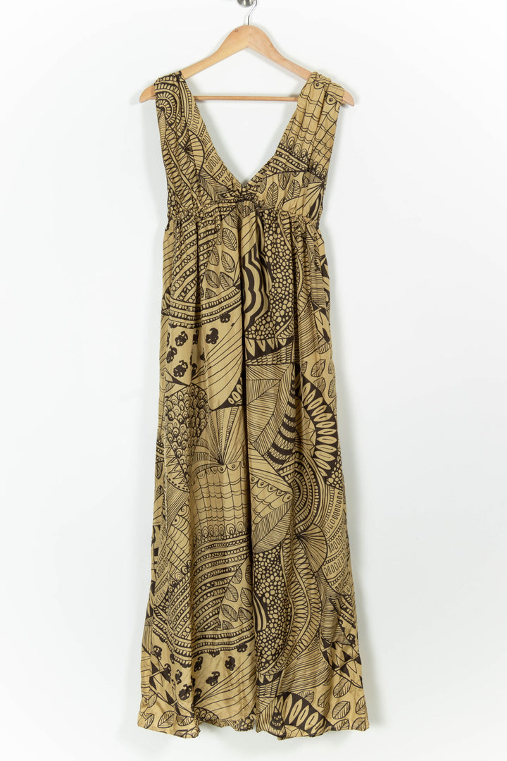 Robe Longue Beige et Noire - Taille L/40 de la marque Maje | PARAD99352 - Vendu par Paradigme - Image 2