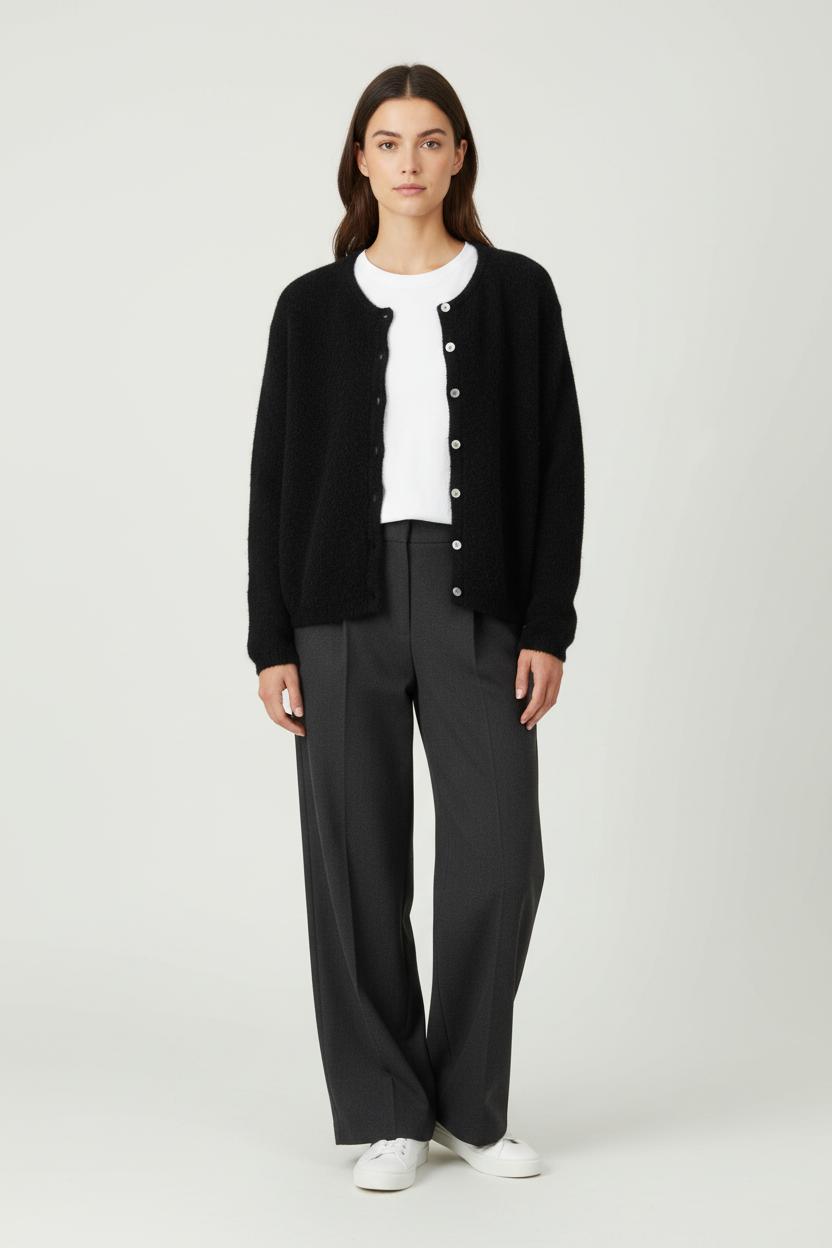 Cardigan Noir - Taille M/38 de la marque American Vintage | PARAD99366 - Vendu par Paradigme - Image 1