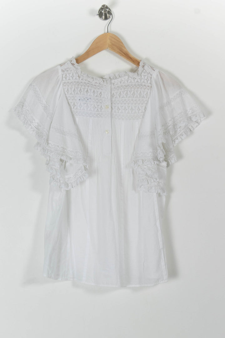 Blouse Blanche - Taille L/40 de la marque Vanessa Bruno | PARAD99367 - Vendu par Paradigme - Image 4