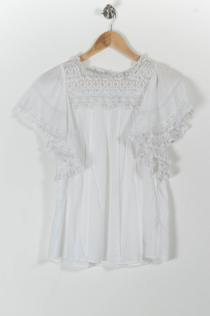 Blouse Blanche - Taille L/40 de la marque Vanessa Bruno | PARAD99367 - Vendu par Paradigme - Image 2