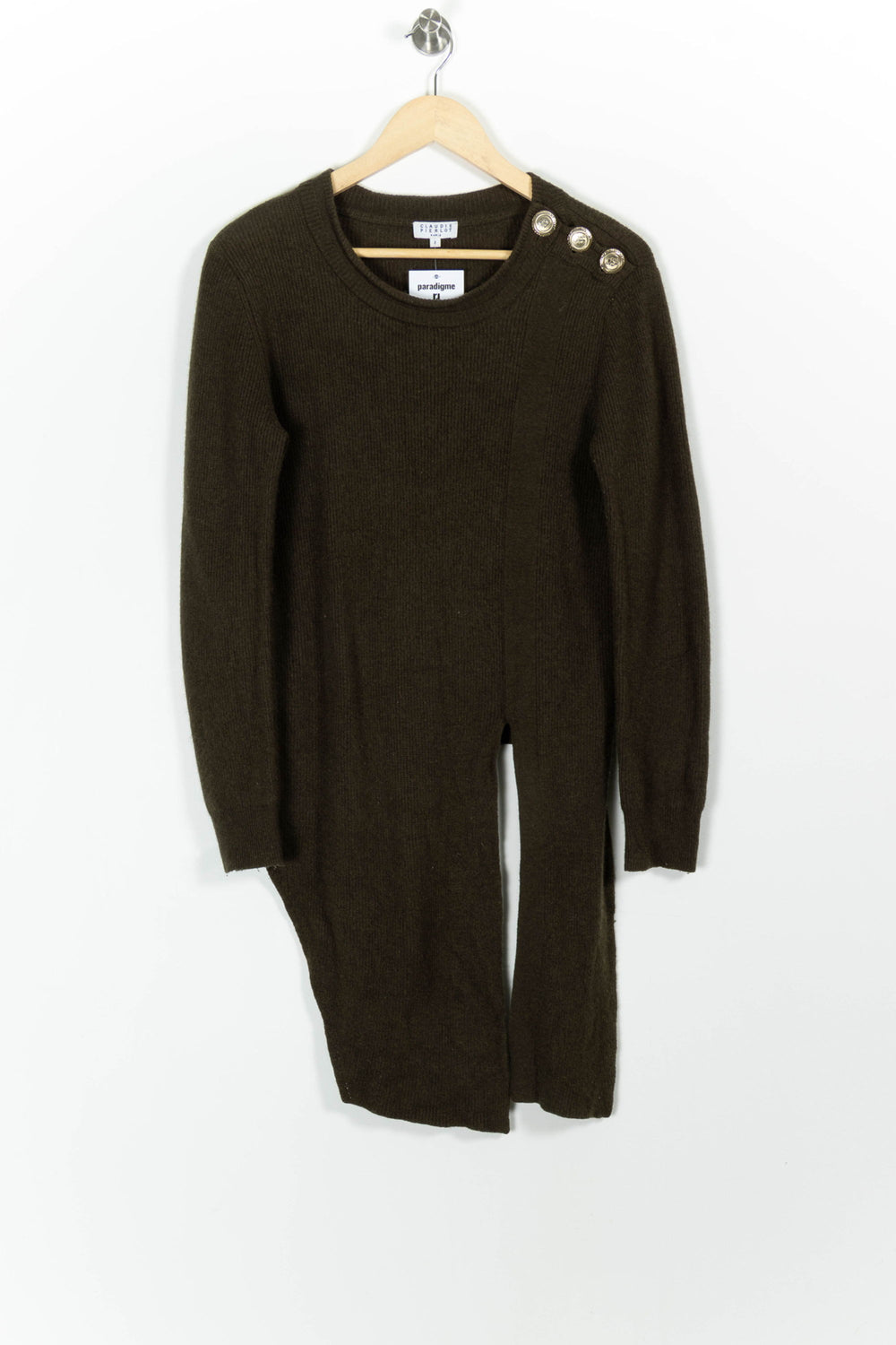Pull Vert - Taille M/38 de la marque Claudie Pierlot | PARAD99368 - Vendu par Paradigme - Image 2