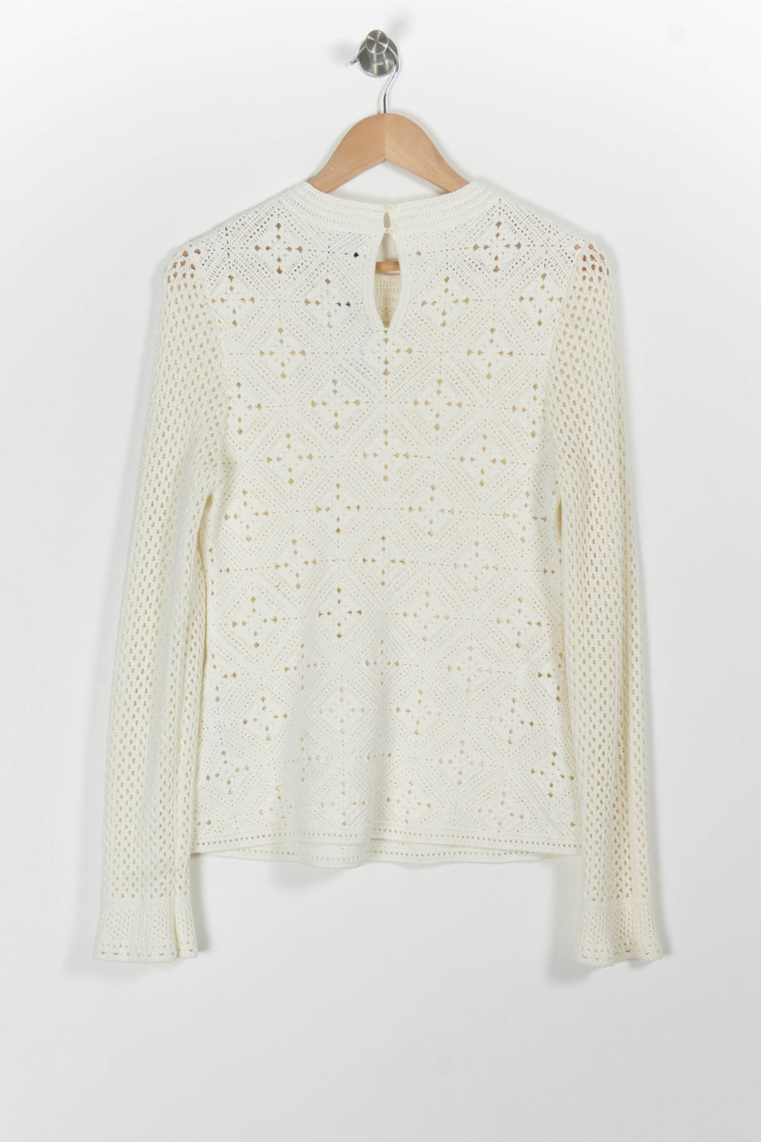Pull Blanc - Taille M/38 de la marque Claudie Pierlot | PARAD99372 - Vendu par Paradigme - Image 4