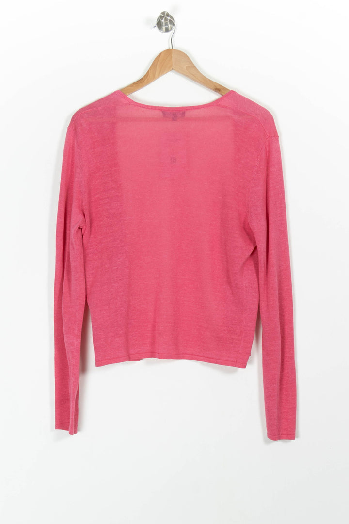 Cardigan Rose - Taille L/40 de la marque Caroll | PARAD99373 - Vendu par Paradigme - Image 4