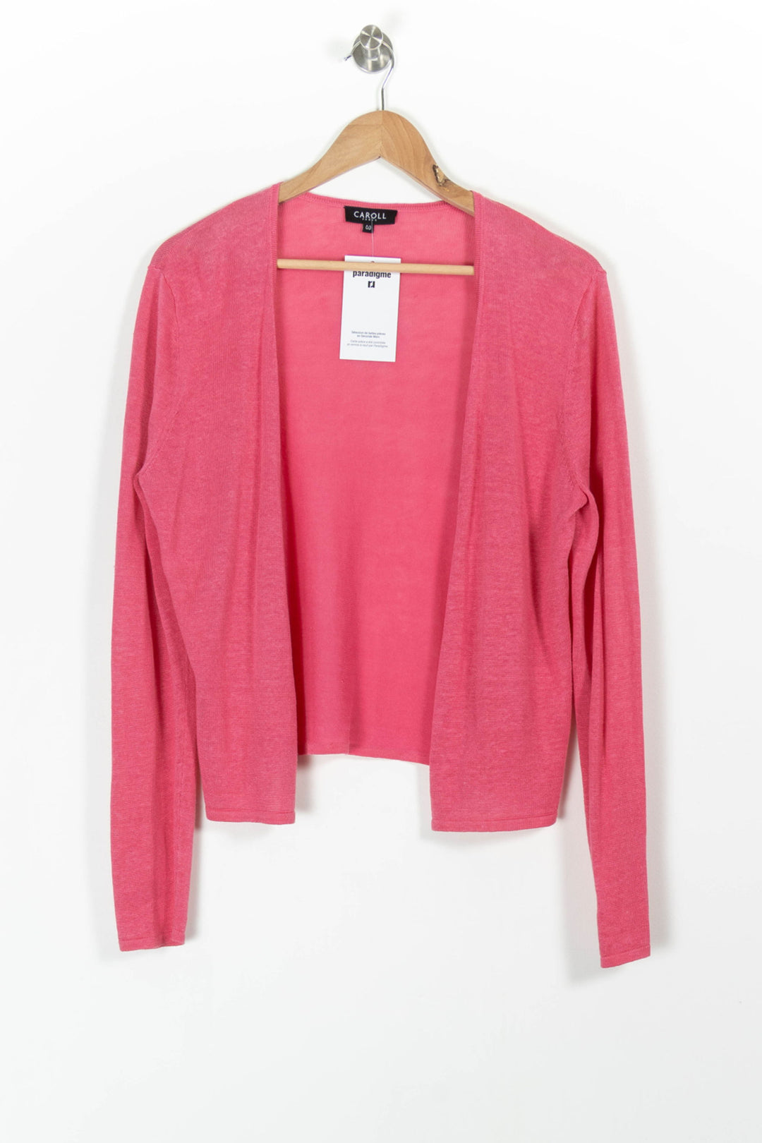 Cardigan Rose - Taille L/40 de la marque Caroll | PARAD99373 - Vendu par Paradigme - Image 2