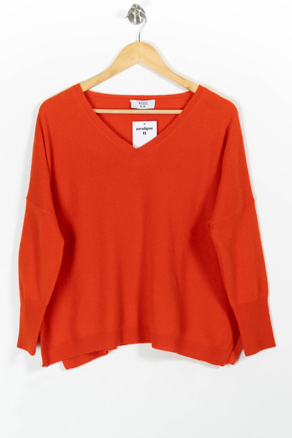 Pull Rouge - Taille M/38 de la marque Weill | PARAD99374 - Vendu par Paradigme - Image 2