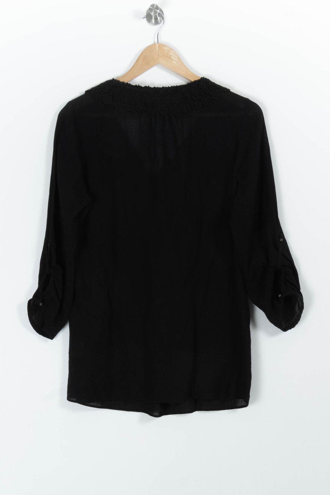 Blouse Noire - Taille L/40 de la marque Caroll | PARAD99384 - Vendu par Paradigme - Image 4