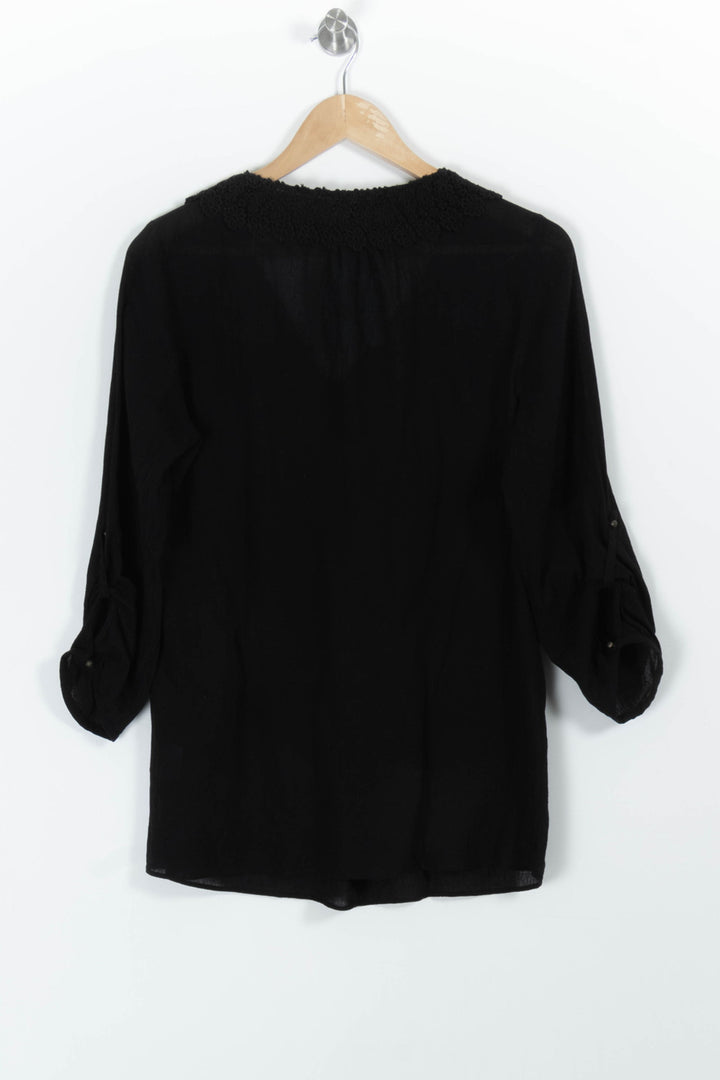 Blouse Noire - Taille L/40 de la marque Caroll | PARAD99384 - Vendu par Paradigme - Image 4