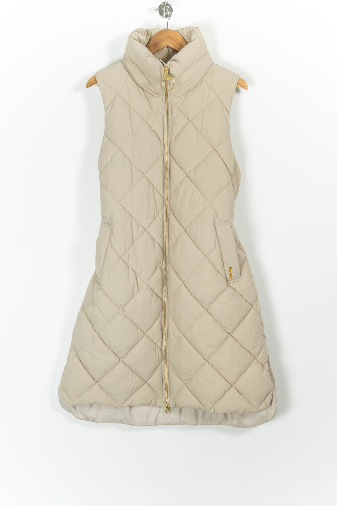 Doudoune Sans Manches Beige - Taille S/36 de la marque Barbour | PARAD99393 - Vendu par Paradigme - Image 2