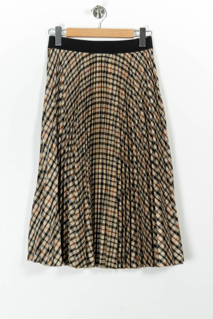 Jupe Plissée Marron et Noir - Taille M/38 de la marque Maje | PARAD99394 - Vendu par Paradigme - Image 4