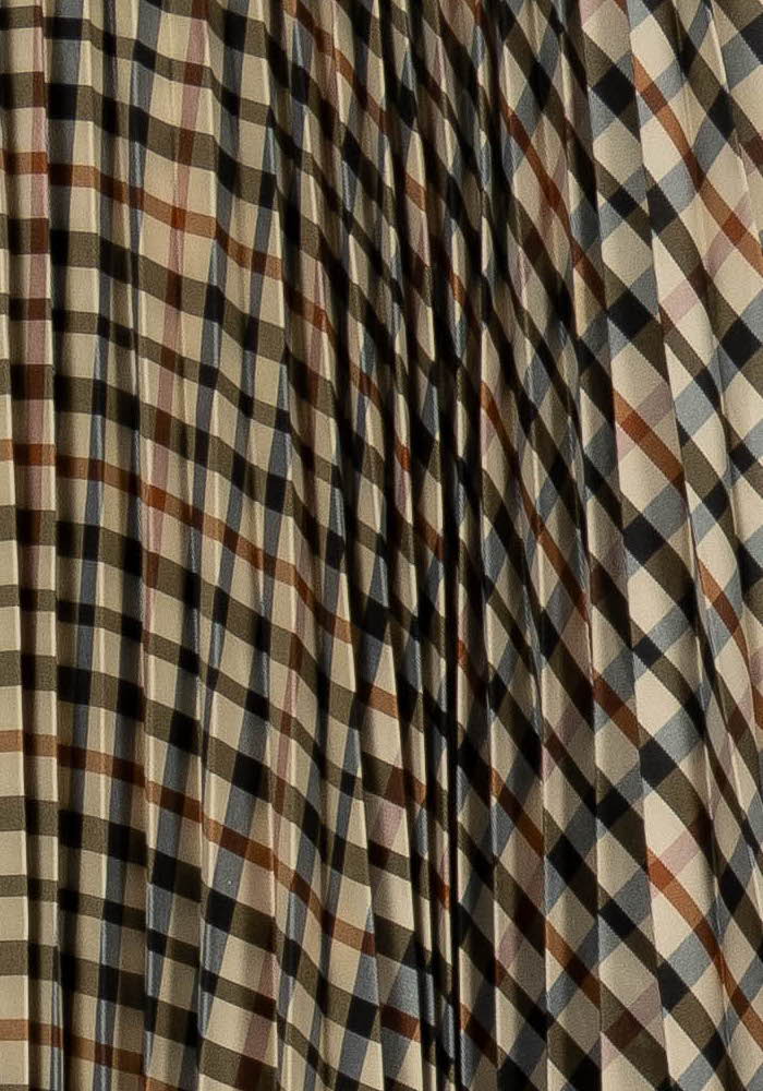 Jupe Plissée Marron et Noir - Taille M/38 de la marque Maje | PARAD99394 - Vendu par Paradigme - Image 3