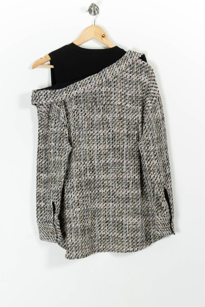 Chemise Noire et Grise - Taille S/36 de la marque Maje | PARAD99399 - Vendu par Paradigme - Image 4