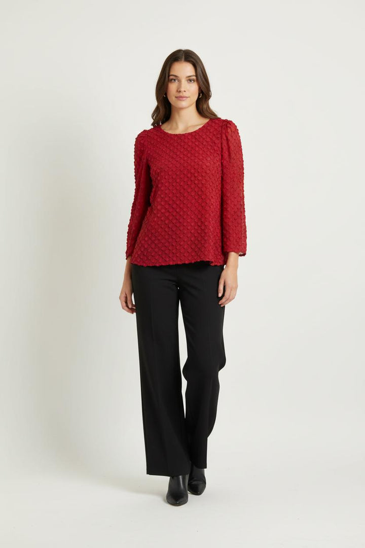 Blouse Rouge - Taille L/40 de la marque Claudie Pierlot | PARAD99403 - Vendu par Paradigme - Image 1