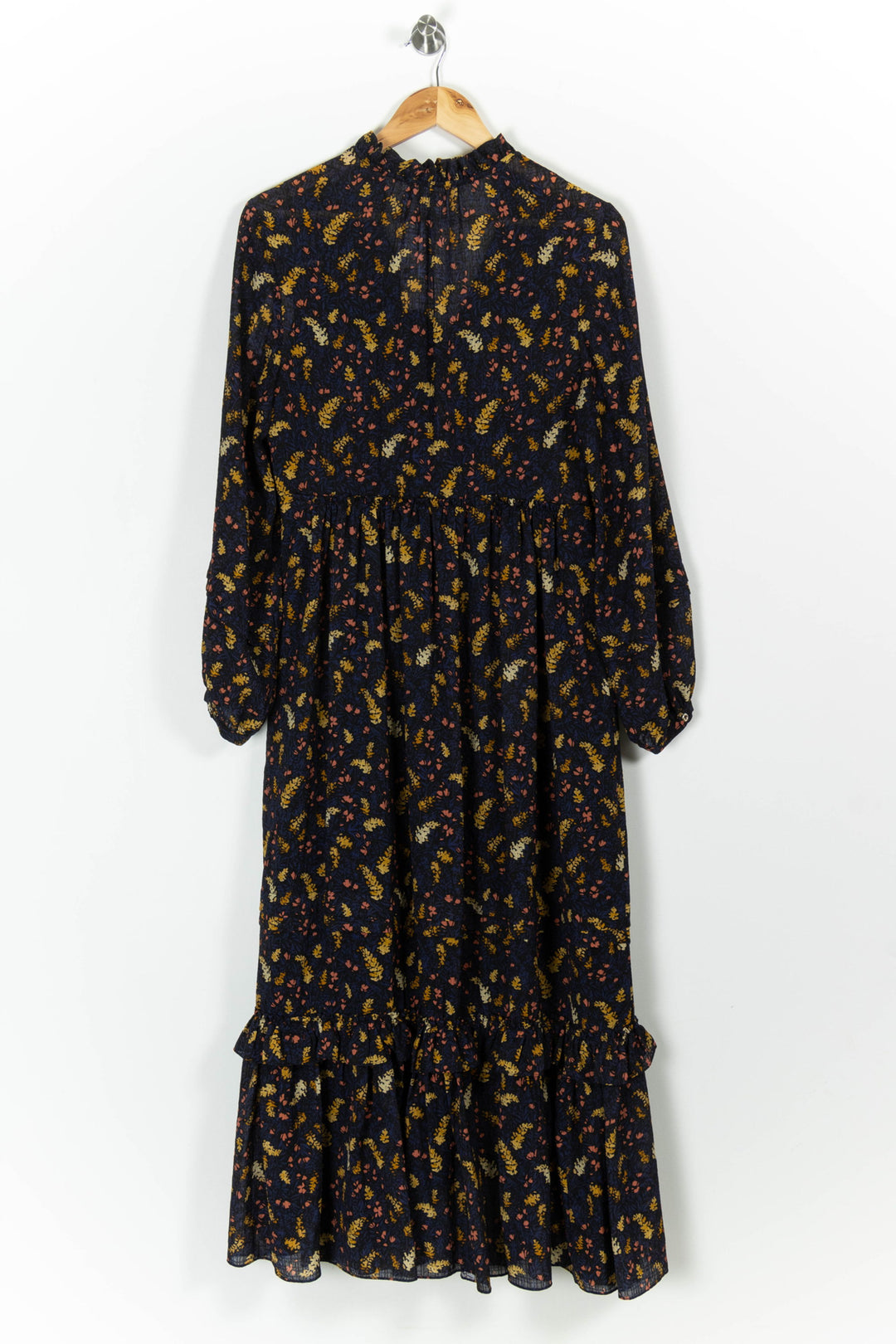Robe Longue Noire et Jaune - Taille L/40 de la marque Claudie Pierlot | PARAD99404 - Vendu par Paradigme - Image 4