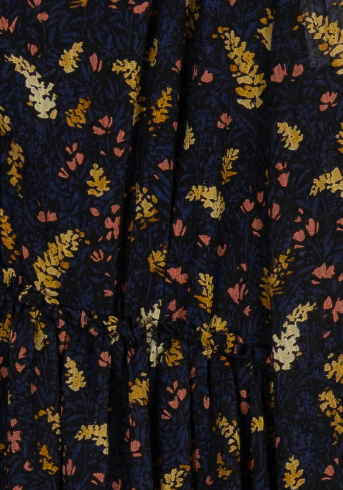 Robe Longue Noire et Jaune - Taille L/40 de la marque Claudie Pierlot | PARAD99404 - Vendu par Paradigme - Image 3