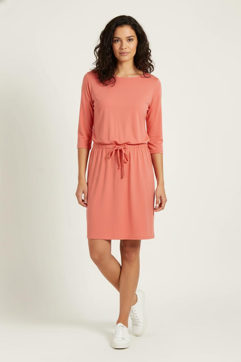 Robe Mi-Longue Rose - Taille S/36 de la marque Paule Ka | PARAD99408 - Vendu par Paradigme - Image 1
