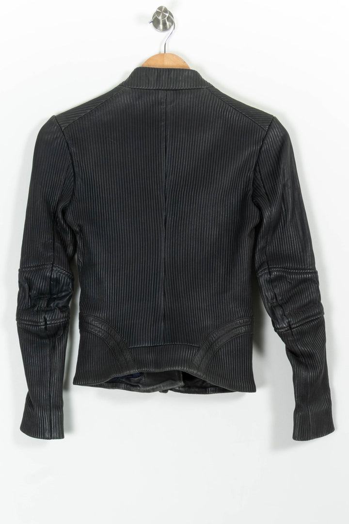 Veste Motard Grise - Taille S/36 de la marque Maje | PARAD99409 - Vendu par Paradigme - Image 4