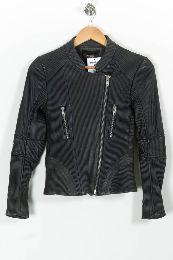 Veste Motard Grise - Taille S/36 de la marque Maje | PARAD99409 - Vendu par Paradigme - Image 2