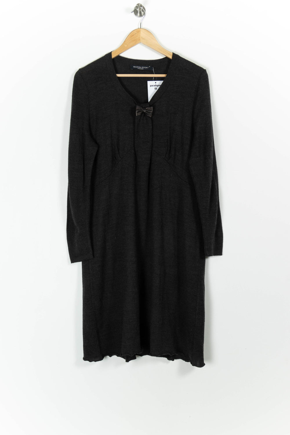 Robe Midi Grise - Taille M/38 de la marque Marina Rinaldi | PARAD99410 - Vendu par Paradigme - Image 2