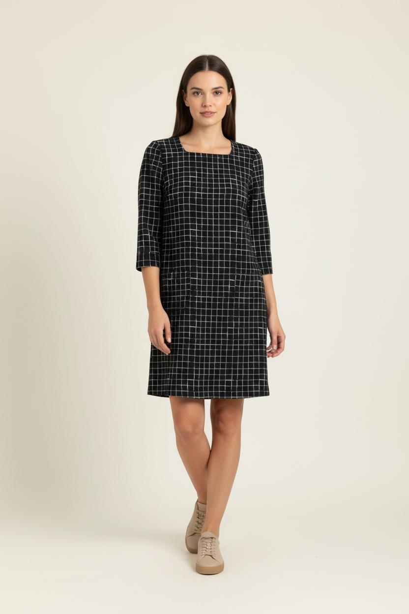 Robe Noire et Blanche - Taille S/36 de la marque La Fée Maraboutée | PARAD99412 - Vendu par Paradigme - Image 1
