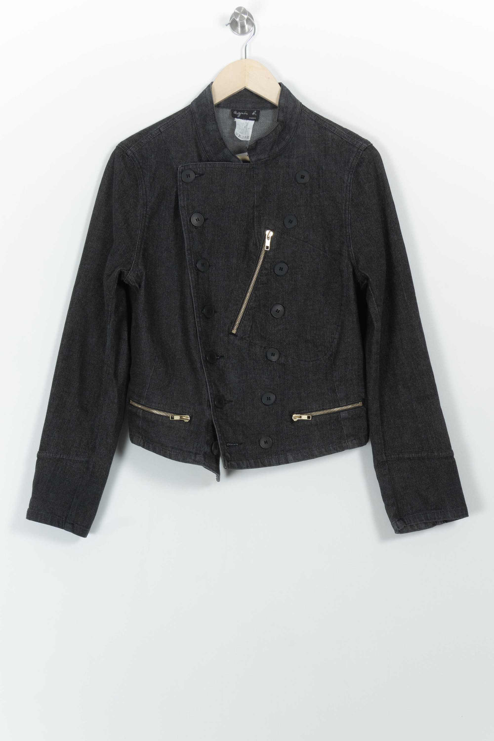 Blouson Gris - Taille L/40 de la marque Agnès b. | PARAD99414 - Vendu par Paradigme - Image 2