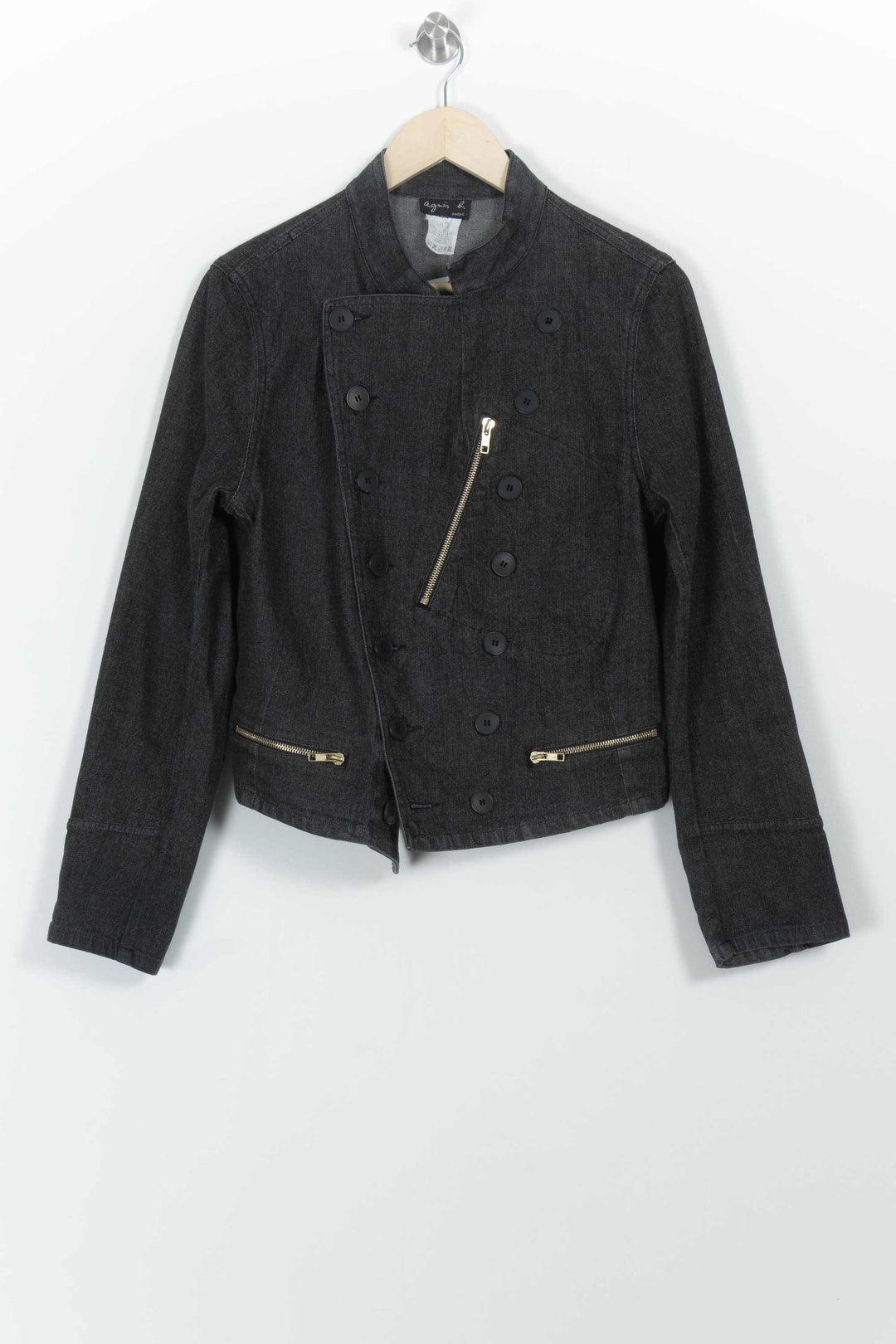 Blouson Gris - Taille L/40 de la marque Agnès b. | PARAD99414 - Vendu par Paradigme - Image 2
