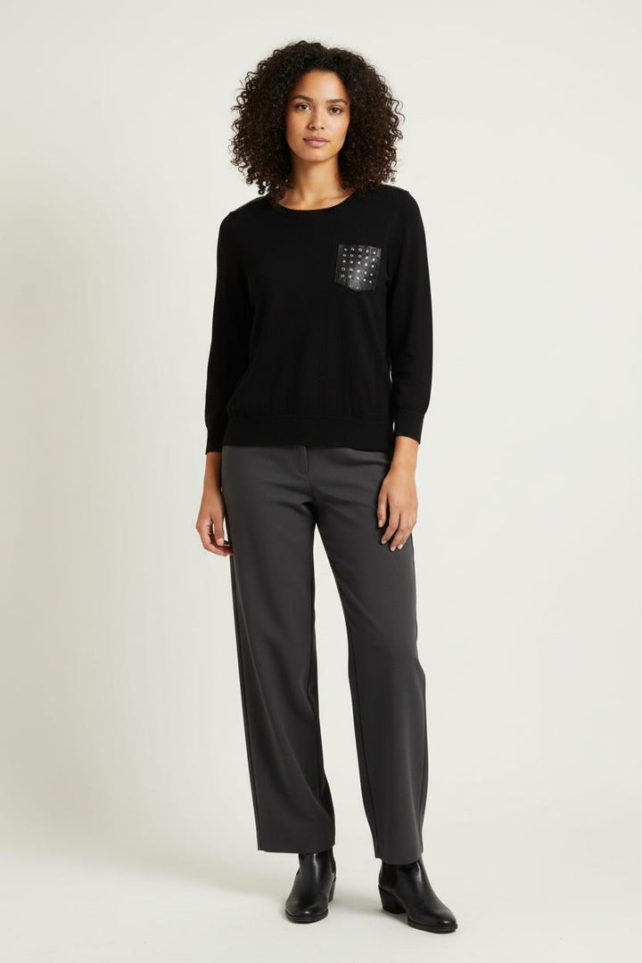 Pull Noir - Taille S/36 de la marque The Kooples | PARAD99418 - Vendu par Paradigme - Image 1