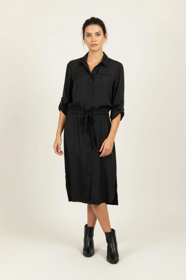 Robe Chemise Noire - Taille S/36 de la marque Paule Ka | PARAD99420 - Vendu par Paradigme - Image 1