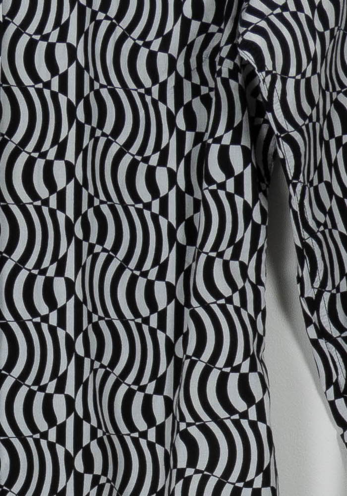 Chemise Noire et Blanche - Taille S/36 de la marque Agnès b. | PARAD99421 - Vendu par Paradigme - Image 3