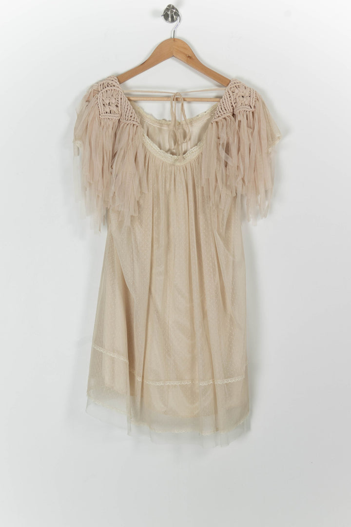 Robe Midi Beige - Taille S/36 de la marque Suncoo | PARAD99422 - Vendu par Paradigme - Image 4