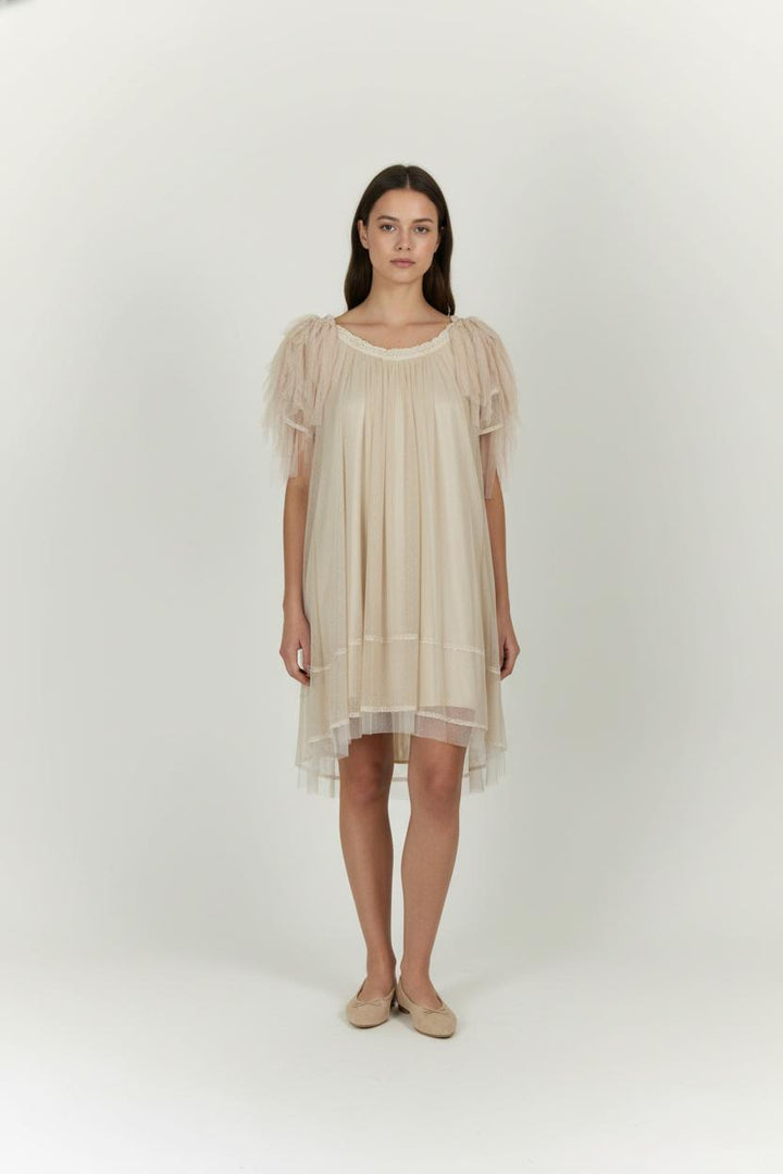 Robe Midi Beige - Taille S/36 de la marque Suncoo | PARAD99422 - Vendu par Paradigme - Image 1