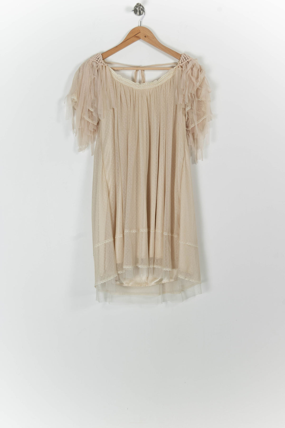 Robe Midi Beige - Taille S/36 de la marque Suncoo | PARAD99422 - Vendu par Paradigme - Image 2