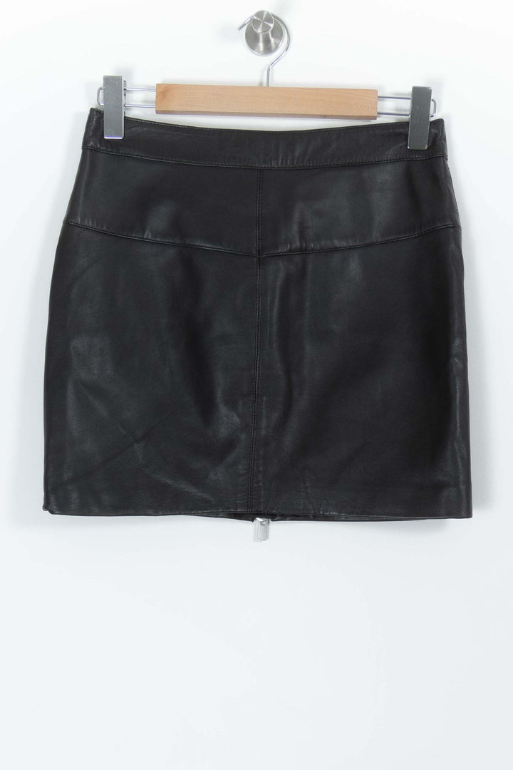 Jupe Zippée Noire - Taille S/36 de la marque The Kooples | PARAD99423 - Vendu par Paradigme - Image 4