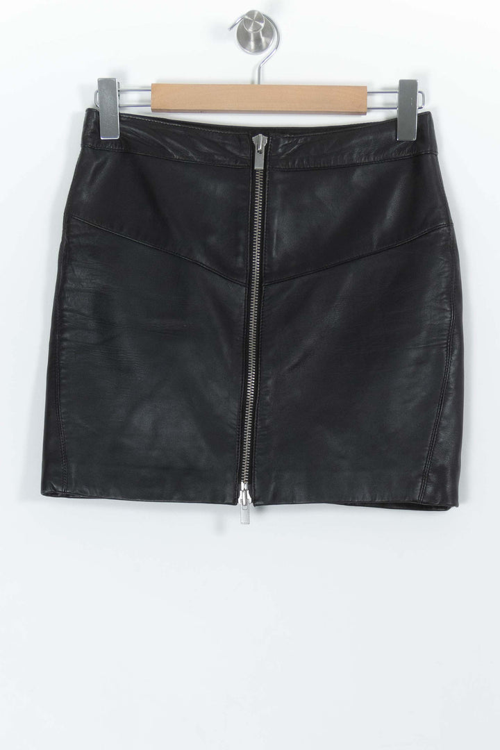 Jupe Zippée Noire - Taille S/36 de la marque The Kooples | PARAD99423 - Vendu par Paradigme - Image 2
