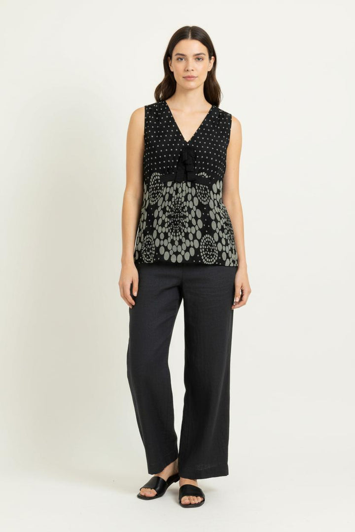 Blouse Noire et Grise - Taille XS/34 de la marque Comptoir des Cotonniers | PARAD99432 - Vendu par Paradigme - Image 1