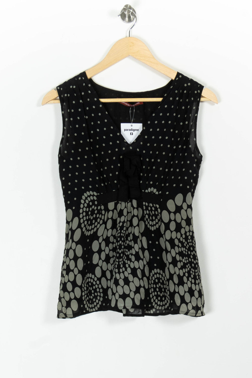 Blouse Noire et Grise - Taille XS/34 de la marque Comptoir des Cotonniers | PARAD99432 - Vendu par Paradigme - Image 2