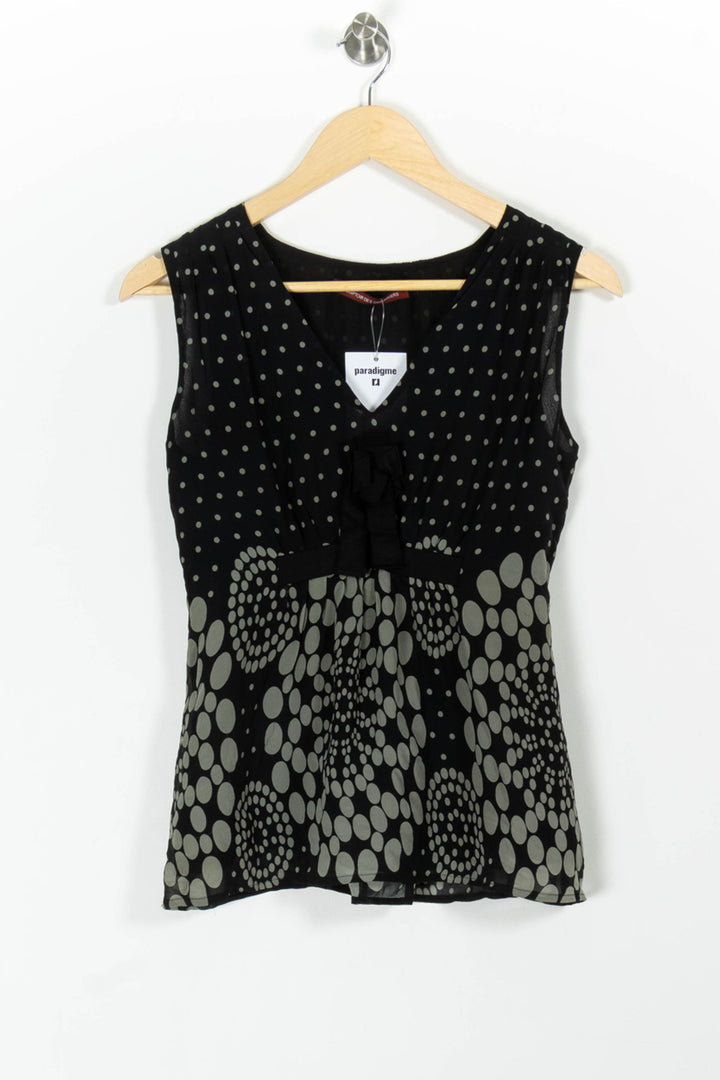 Blouse Noire et Grise - Taille XS/34 de la marque Comptoir des Cotonniers | PARAD99432 - Vendu par Paradigme - Image 2