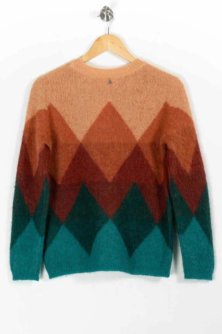Pull Marron et Vert - Taille S/36 de la marque Sud express | PARAD99433 - Vendu par Paradigme - Image 4