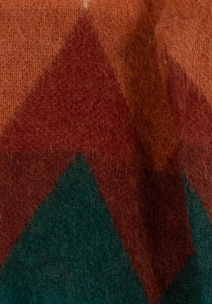Pull Marron et Vert - Taille S/36 de la marque Sud express | PARAD99433 - Vendu par Paradigme - Image 3