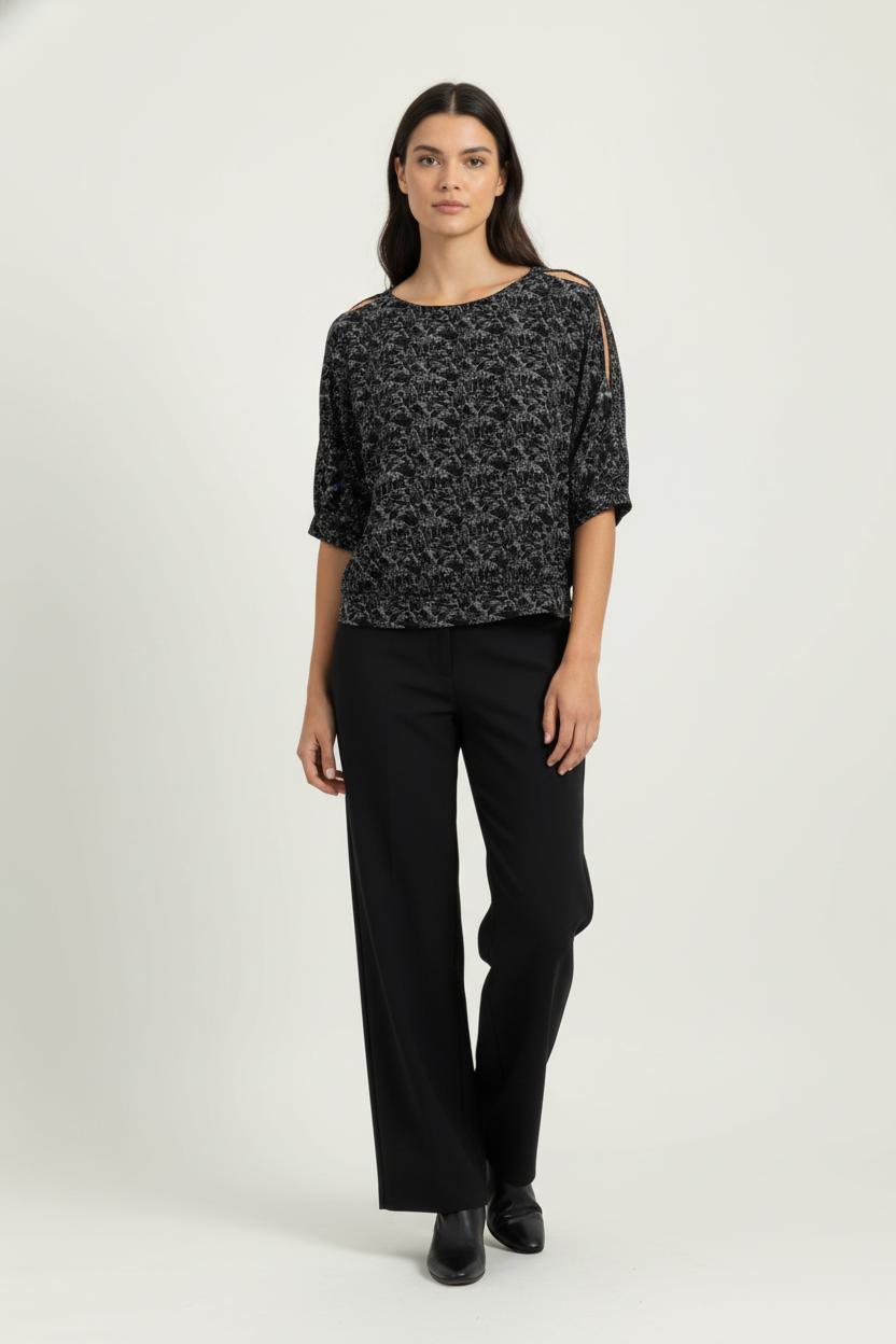 Blouse Noire et Blanche - Taille XS/34 de la marque Comptoir des Cotonniers | PARAD99444 - Vendu par Paradigme - Image 1