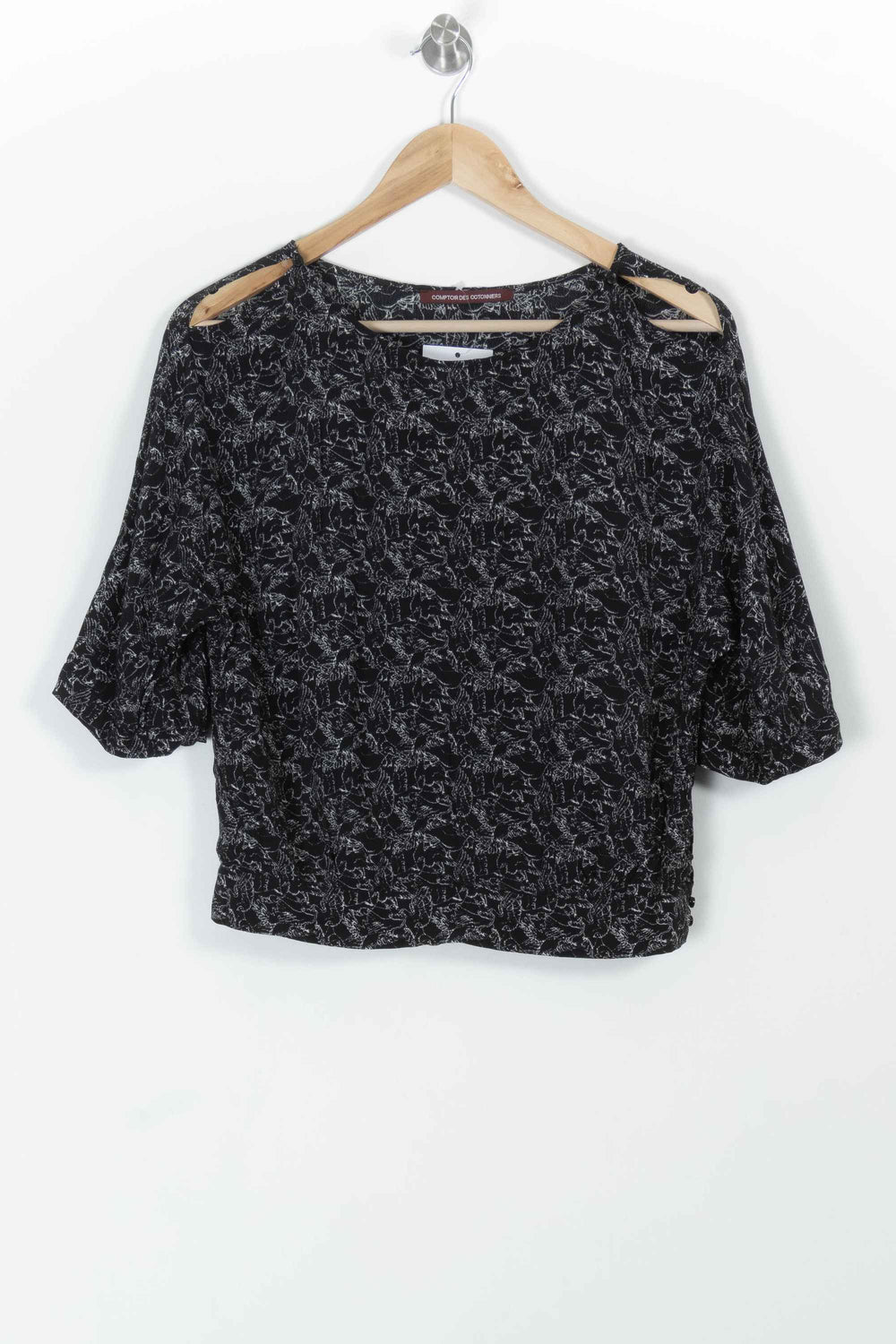 Blouse Noire et Blanche - Taille XS/34 de la marque Comptoir des Cotonniers | PARAD99444 - Vendu par Paradigme - Image 2