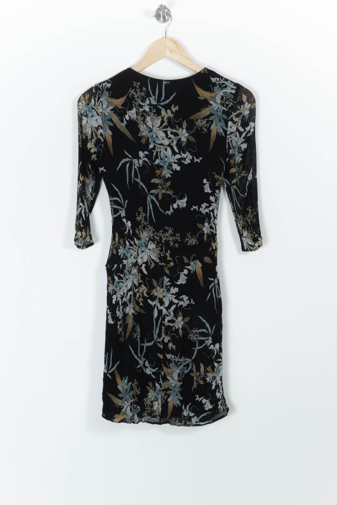 Robe Portefeuille Noire et Beige - Taille S/36 de la marque IKKS | PARAD99445 - Vendu par Paradigme - Image 4
