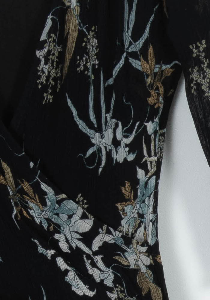 Robe Portefeuille Noire et Beige - Taille S/36 de la marque IKKS | PARAD99445 - Vendu par Paradigme - Image 3