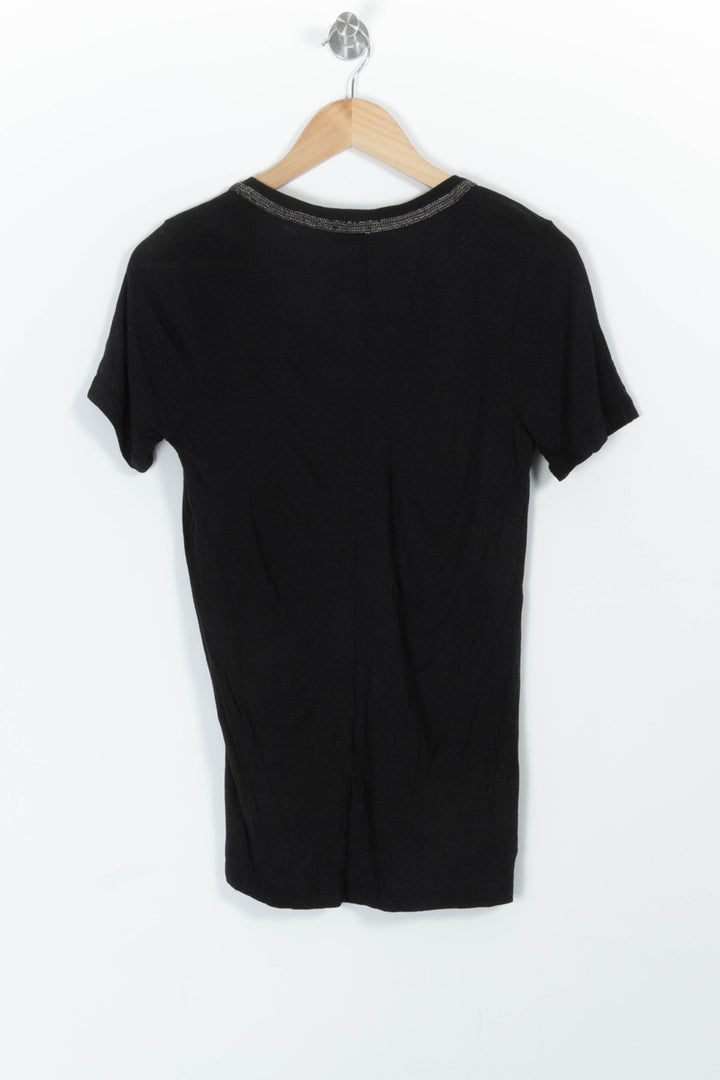 Tee-shirt Noir - Taille S/36 de la marque The Kooples | PARAD99447 - Vendu par Paradigme - Image 4